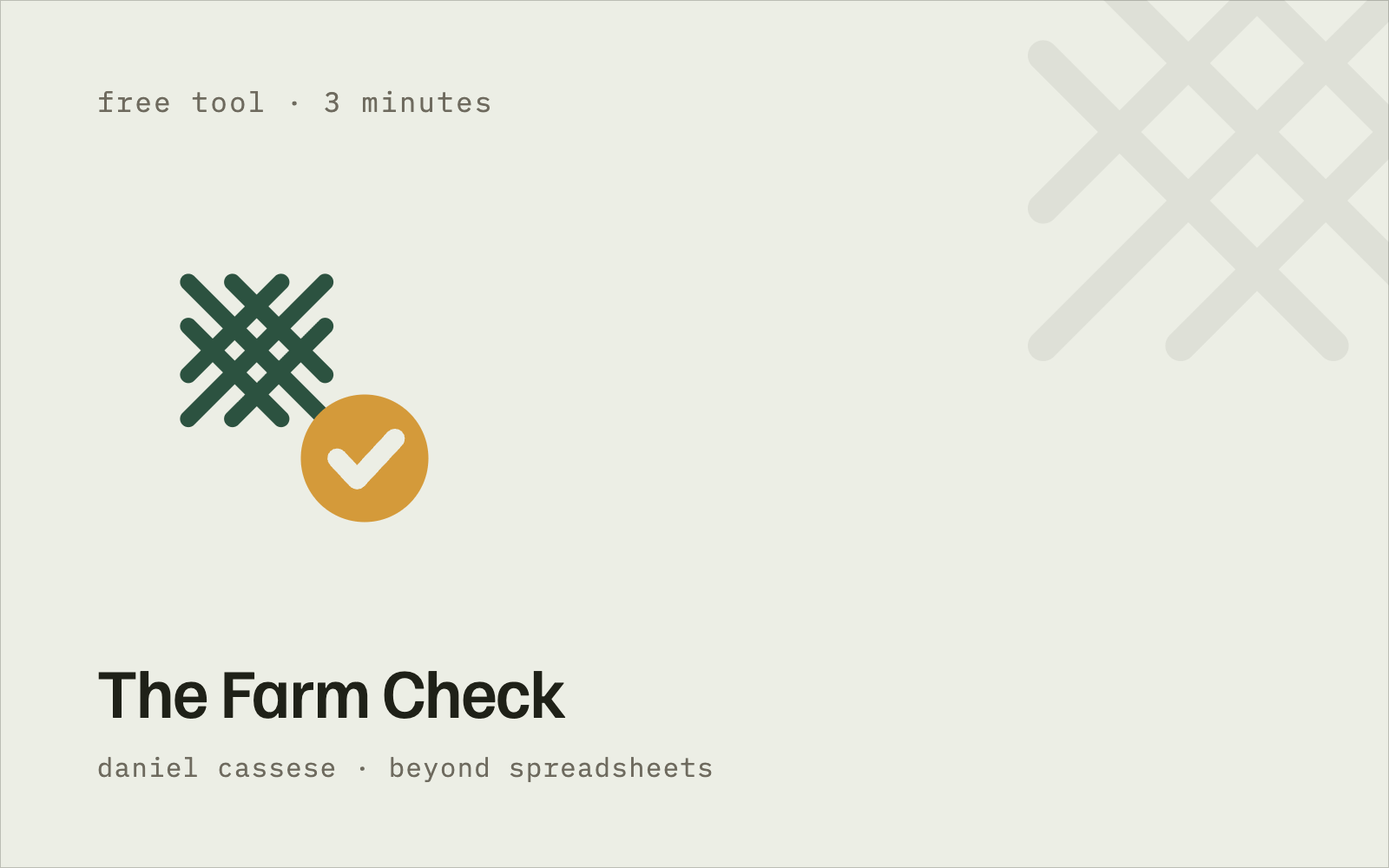 The Farm Check